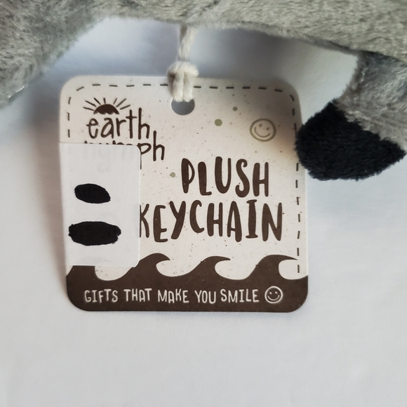 Earth Nymph Shark Plush Keychain Grey & White NWT Rare Gift Purse Hawaii Ocean - Picture 11 of 12